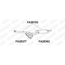 FA25377 VENEPORTE Середній глушник вихлопних газів