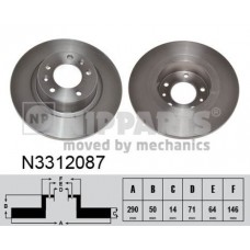 N3312087 NIPPARTS Гальмівний диск