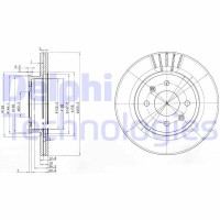 BG3934 DELPHI Гальмівний диск
