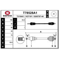 T78528A1 EAI Привідний вал