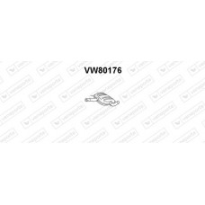 VW80176 VENEPORTE Середній глушник вихлопних газів