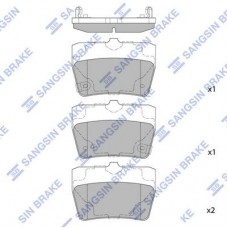SP1457 Hi-Q Комплект гальмівних колодок дисковий гальм