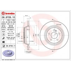 08.9729.11 BREMBO Гальмівний диск