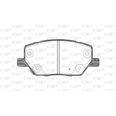 BPA1640.02 OPEN PARTS Комплект гальмівних колодок дисковий гальм
