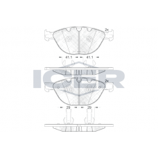 181972 ICER Комплект гальмівних колодок дисковий гальм