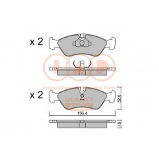 704-20010P IAP QUALITY PARTS Комплект гальмівних колодок дисковий гальм