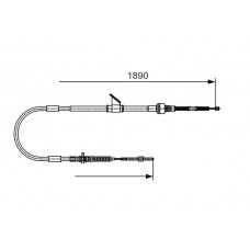 1 987 482 066 BOSCH Тросик, cтояночный тормоз