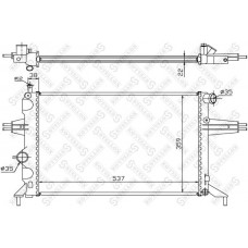 10-25163-SX STELLOX Радіатор охолодження двигуна