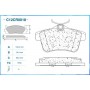 C12CR0018 CWORKS Комплект гальмівних колодок дисковий гальм