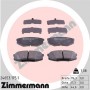 24653.175.1 ZIMMERMANN КомплеК т гальмівних колодок, дискове гальмо