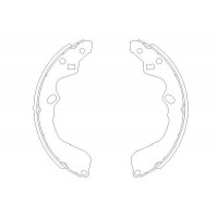 KBS-4404 KAVO PARTS Комплект гальмівних колодок