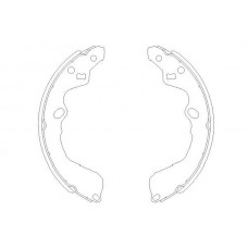 KBS-4404 KAVO PARTS Комплект гальмівних колодок