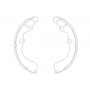 KBS-4404 KAVO PARTS Комплект гальмівних колодок