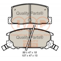 704-17079 IAP QUALITY PARTS КомплеК т гальмівних колодок, дискове гальмо