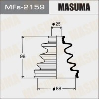 MFs-2159 MASUMA Комплект пыльника, Привідний вал