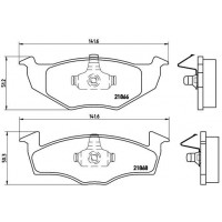 P 85 031 BREMBO Комплект гальмівних колодок дисковий гальм