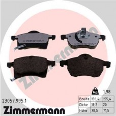 23057.995.1 ZIMMERMANN Комплект гальмівних колодок дисковий гальм