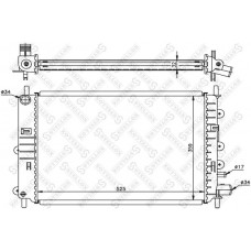 10-25055-SX STELLOX Радіатор охолодження двигуна