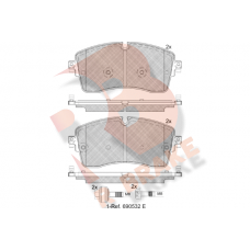 RB2335-200 R BRAKE Комплект гальмівних колодок дисковий гальм