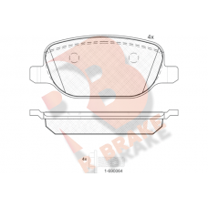 RB1780 R BRAKE КомплеК т гальмівних колодок, дискове гальмо