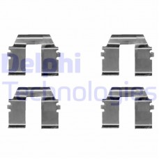 LX0325 DELPHI Комплектуючі колодки дискового гальма
