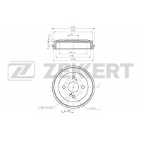 BS-6465 ZEKKERT Гальмівний барабан