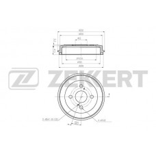 BS-6465 ZEKKERT Гальмівний барабан