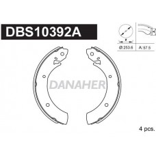 DBS10392A DANAHER Комплект гальмівних колодок