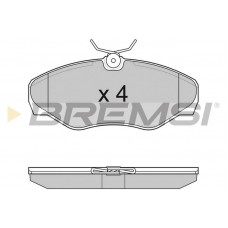 BP3012TR BREMSI Комплект гальмівних колодок дисковий гальм