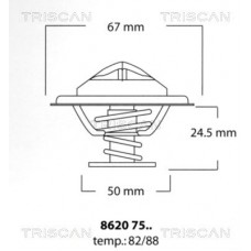 8620 7582 TRISCAN Термостат охолоджувальна рідина