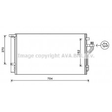 HYA5279D AVA QUALITY COOLING Конденсатор кондиціонера