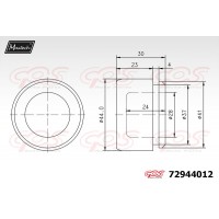 72944012 MAXTECH Поршень корпус скоби гальма