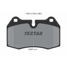2147102 TEXTAR Комплект гальмівних колодок дисковий гальм