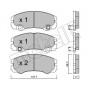 22-0357-1 METELLI Комплект гальмівних колодок дисковий гальм