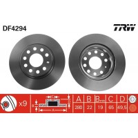 DF4294 TRW Гальмівний диск