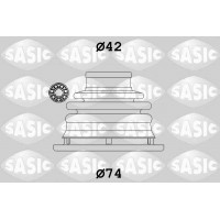 4003470 SASIC Комплект пыльника, Привідний вал
