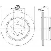 8DD 355 112-271 HELLA Гальмівний диск