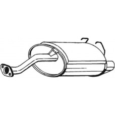 163-725 BOSAL Глушник вихлопних газів кінцевий