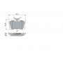 0 986 466 683 BOSCH Комплект гальмівних колодок дисковий гальм