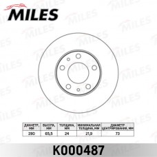 K000487 MILES Гальмівний диск