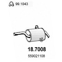 18.7008 ASSO Глушник вихлопних газів кінцевий