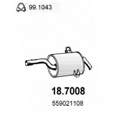 18.7008 ASSO Глушник вихлопних газів кінцевий