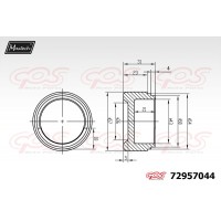 72957044 MAXTECH Поршень корпус скоби гальма