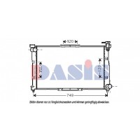510015N AKS DASIS Радіатор охолодження двигуна