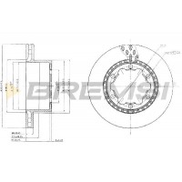 CD5312V BREMSI Гальмівний диск