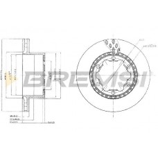 CD5312V BREMSI Гальмівний диск