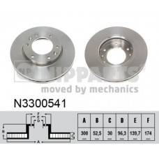 N3300541 NIPPARTS Гальмівний диск