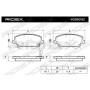 402B0152 RIDEX Комплект гальмівних колодок дисковий гальм