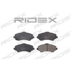 402B0257 RIDEX Комплект гальмівних колодок дисковий гальм