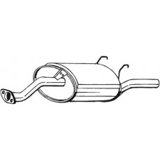 163-727 BOSAL Глушник вихлопних газів кінцевий